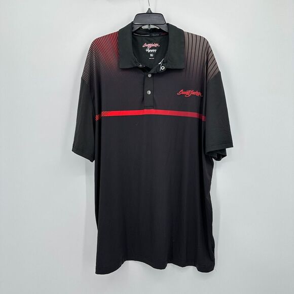 Barrett Jackson Signature Series Polo Shirt Mens 3XL Black‎ Red Car Collector - Picture 1 of 9